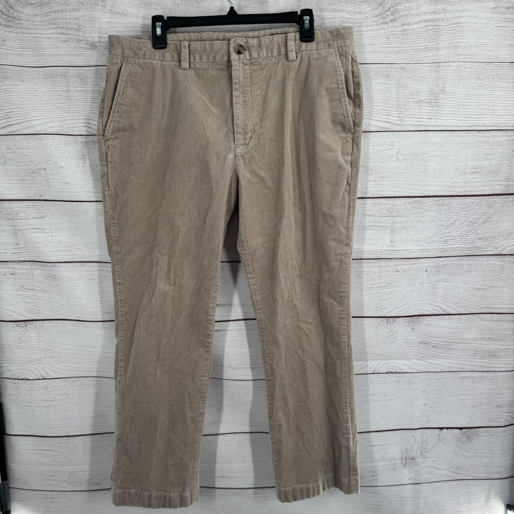 Vineyard Vines Corduroy Pants Size 36x30 Slim‎ Fit Breaker Casual Tan Khaki